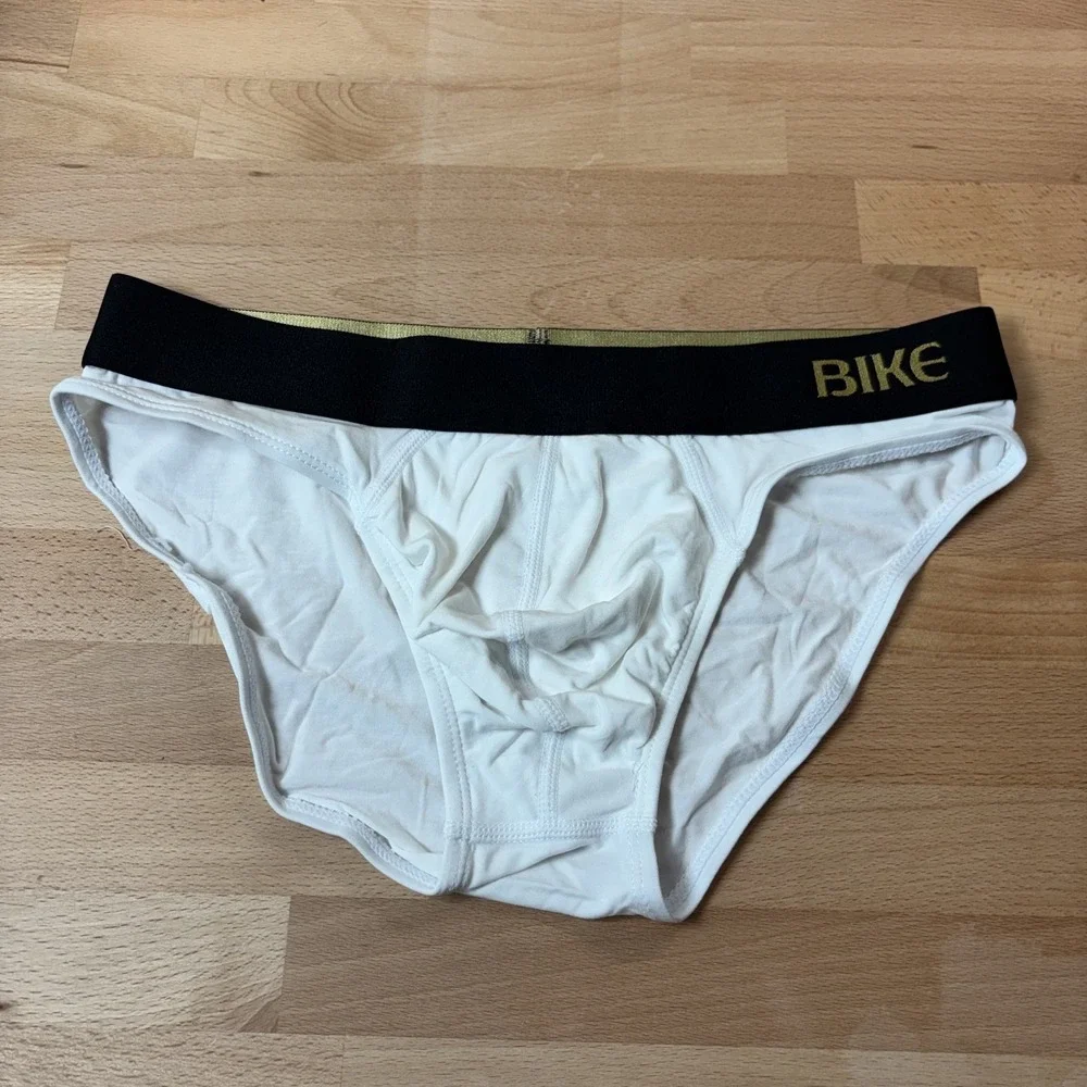 Bike Active Brief Men's Small White Underwear Jock New